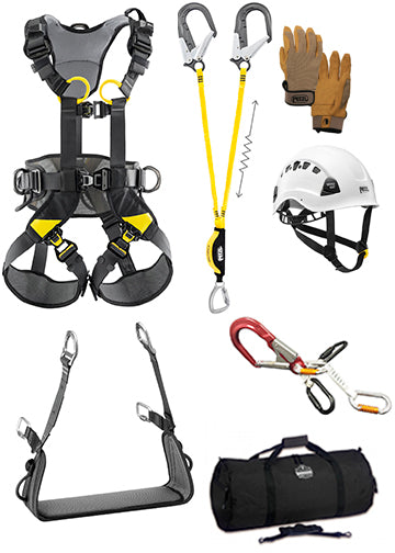 basic rock climbing gear Petzl Volt Basic Tower Climbing Kit – Tower One Inc