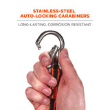Squids 3111F(x) Tool Lanyard - Dual Stainless-Steel Carabiners - 15lbs